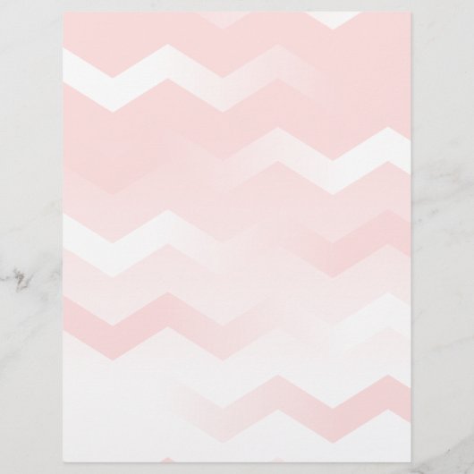 Printergerde rode en witte Chevron Stationery Briefhoofd (Achterkant)