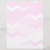 Printermagenta en White Chevron Stationery Briefhoofd (Achterkant)