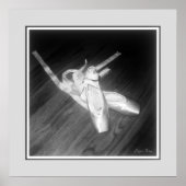 Printerpaneelafdrukken voor tenen (B&W) Poster (Voorkant)