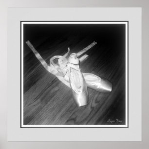 Printerpaneelafdrukken voor tenen (B&W) Poster