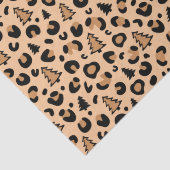 Printerpatroon met kerstboomluipaard tissuepapier (Detail)