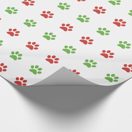 Printerpatroon met kerstrood en groen pakket cadeaupapier (Hoek)