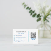 Printerreparatiebedrijf | Eenvoudige witte foto Visitekaartje (Staand voorkant)