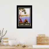 Printerretro Vintage Image Travel Lake Garda Poster (Keuken)