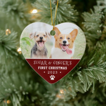 Printerrode foto van Pet's eerste kerstpagina