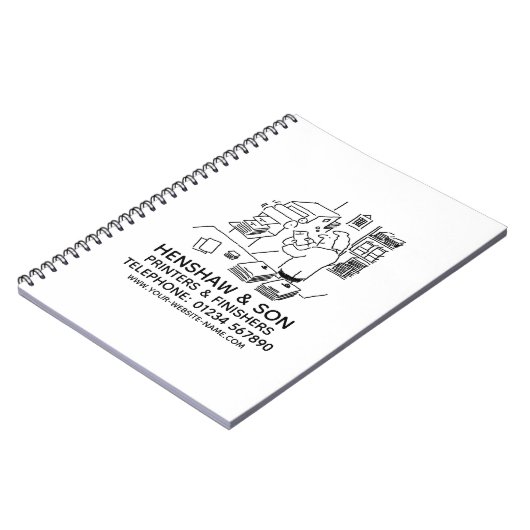 Printers & Afwerkers Notitieboek (Linkerzijde)