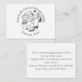 Printers Hartelijk dank Notitiekaartje (Voorkant / Achterkant)