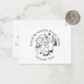 Printers Hartelijk dank Notitiekaartje (Voorkant / Achterkant in situ)