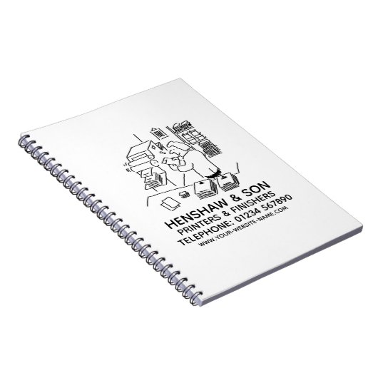 Printers & nabewerkers notitieboek (Rechterzijde)