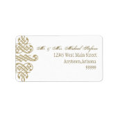  Printers Ornament - Bijpassende Adresetiketten Etiket (Voorkant)