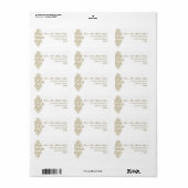  Printers Ornament - Bijpassende Adresetiketten Etiket (Full Sheet)