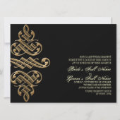  Printers Ornament Gold - Bruiloft uitnodigingen (Voorkant)