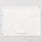 Printers Ornament Swirl - bruiloft uitnodigingen (Achterkant)