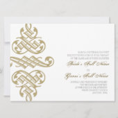 Printers Ornament Swirl - bruiloft uitnodigingen (Voorkant)