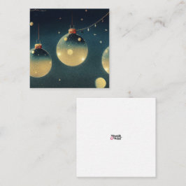 Printerstijl voor kerstversiering weergeven notitiekaartje