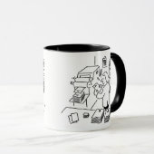 Printerwinkelmedewerker of printer afdrukken mok (Voorkant rechts)