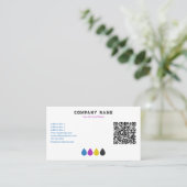 Printing Services CMYK Ink Drops Visitekaartje (Staand voorkant)