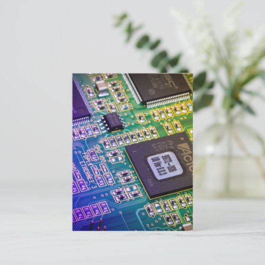 Printkaart - PCB Briefkaart (Staand voorkant)