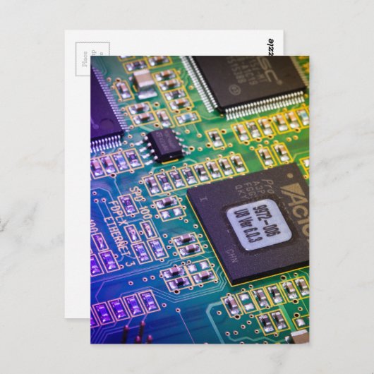 Printkaart - PCB Briefkaart (Voorkant / Achterkant)