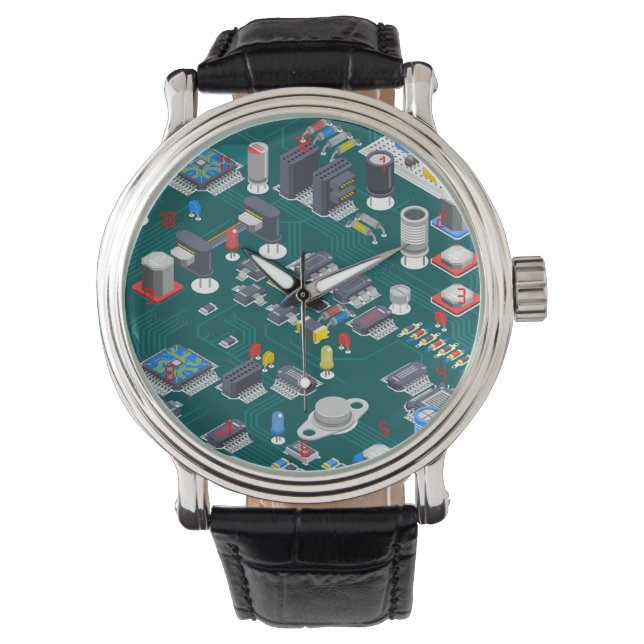 Printkaart (PCB) Horloge (Voorkant)