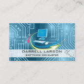 printplaat | binaire code | Computertechnologie Visitekaartje (Voorkant)