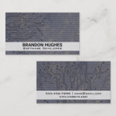 Printplaat | Binaire Code Visitekaartje (Voorkant / Achterkant)