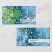 printplaat | Blue Lights Tech | ingenieur Visitekaartje (Voorkant / Achterkant)
