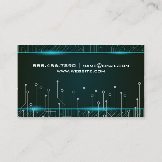 printplaat | Computertechnologie Visitekaartje (Achterkant)