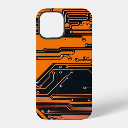 Printplaat. Elektronische computerhardware techno iPhone Hoesje (Achterkant)