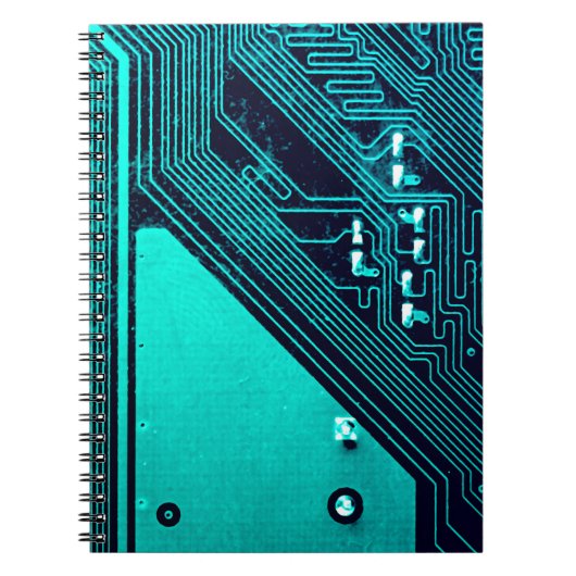 Printplaat. Elektronische computerhardware techno Notitieboek (Voorkant)