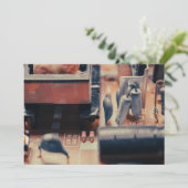 printplaat feestdagenkaart (Staand voorkant)