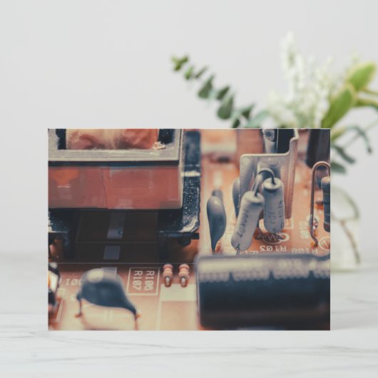 printplaat feestdagenkaart (Staand voorkant)