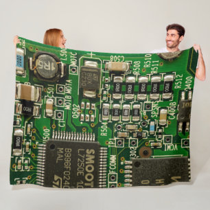 PRINTPLAAT FLEECE DEKEN