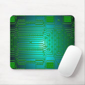 printplaat geleiders circuits muismat (Met muis)