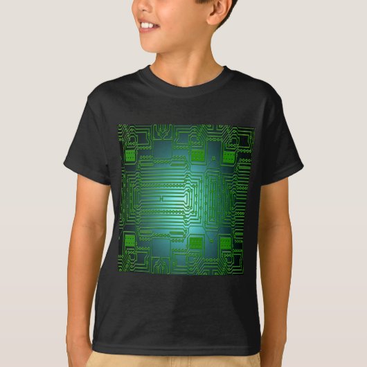printplaat geleiders circuits t-shirt (Voorkant)