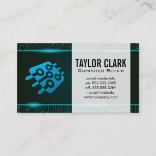 printplaat   microchip-Visitekaartje Visitekaartje