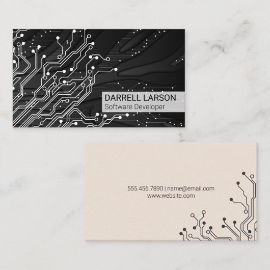 Printplaat | Technologie | Ingenieur  Visitekaartje (Voorkant / Achterkant)