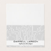 Printplaat Visitekaartje (Buitenkant ongevouwen)