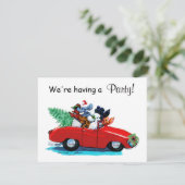 Printplaat voor kerstfeestjes feestdagenkaart (Staand voorkant)