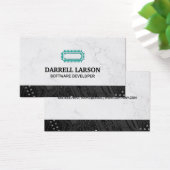 Printplaat Zwart | Technologie Microchip Visitekaartje (Bureau)