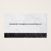 Printplaat Zwart | Technologie Microchip Visitekaartje (Achterkant)