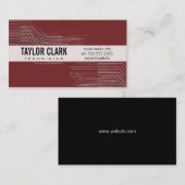 Printplaatcomponent Dieprode Variatie Visitekaartje (Voorkant / Achterkant)