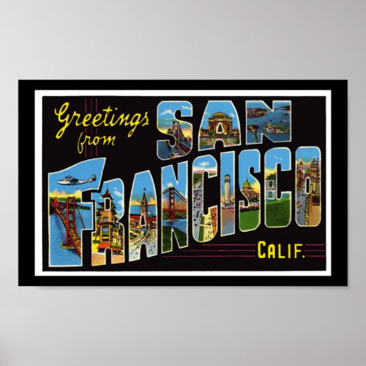 printplaten San Francisco California Poster (Voorkant)