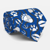 Prints 01.b. Blue BG Stropdas (Opgerold)