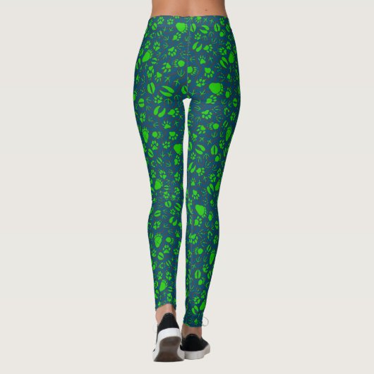 Prints 01.b.green Blue BG Leggings (Achterkant)