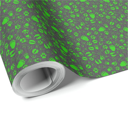 Prints 01.b.groen DGrey BG Cadeaupapier (Rol Hoek)