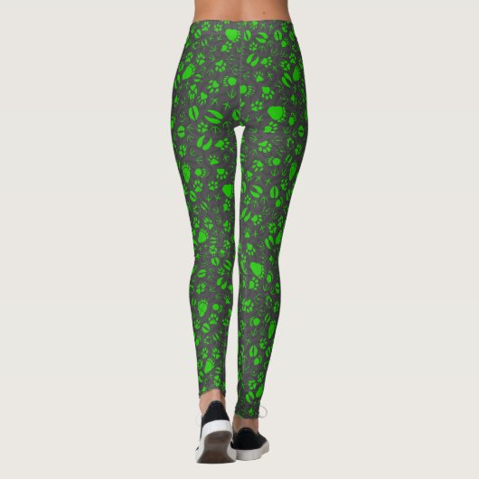 Prints 01.b.groen DGrey BG Leggings (Achterkant)