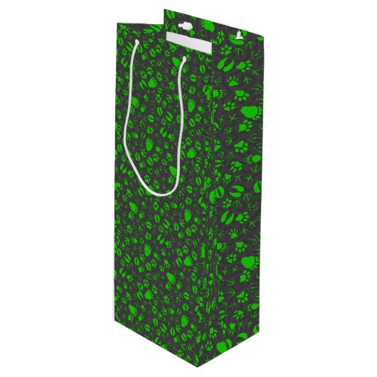 Prints 01.b.groen DGrey BG Wijn Cadeautas (Voorkant Gekanteld)