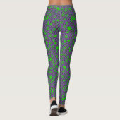 Prints 01.b.groen paars BG Leggings (Achterkant)