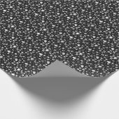 Prints 01.b. Zwart BG Cadeaupapier (Hoek)